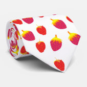 Erdbeervektor Zeichnend SchädelKrawatte Krawatte (Gerollt)