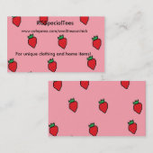 ErdbeerVisitenkarte Visitenkarte (Vorne/Hinten)