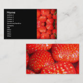 ErdbeerVisitenkarte Visitenkarte (Vorne/Hinten)