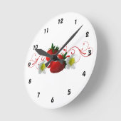 ErdbeerWanduhr Runde Wanduhr (Winkel)