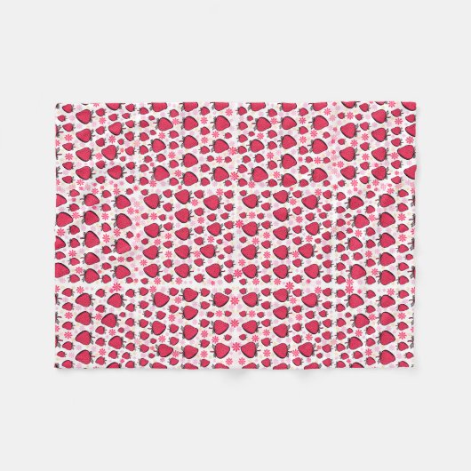 Erdbeerweiche Decke (Vorderseite (Horizontal))