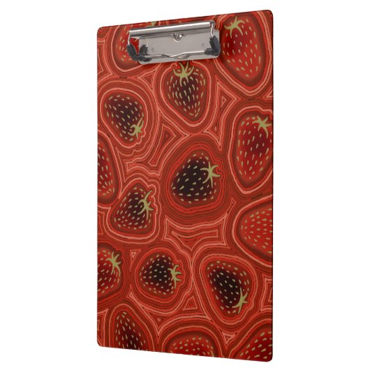 Erdbeerwirbel-Spirale  Klemmbrett (Links)