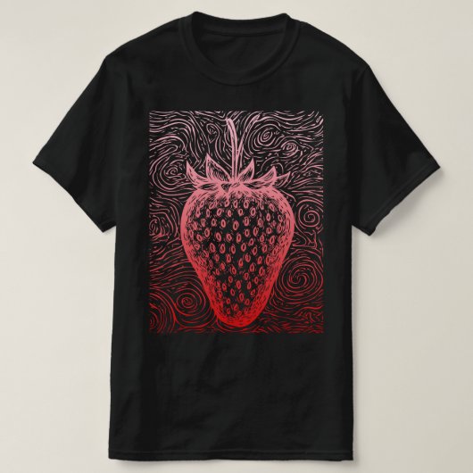 Erdbeerwirbel T-Shirt (Design vorne)