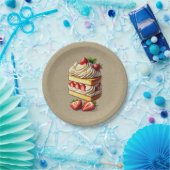 Erdbeerzapfel (Slice) Pappteller (Party)