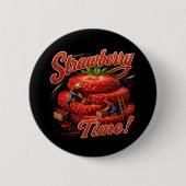 Erdbeerzeit! Button (Vorderseite)