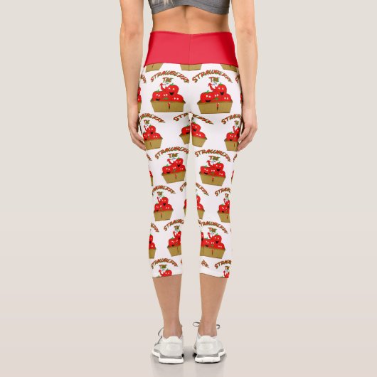 Erdbeerzeit! Capri Leggings (Rückseite)