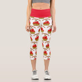 Erdbeerzeit! Capri Leggings (Vorderseite)