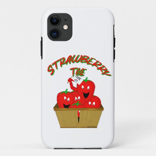 Erdbeerzeit! Case-Mate iPhone Hülle (Rückseite)