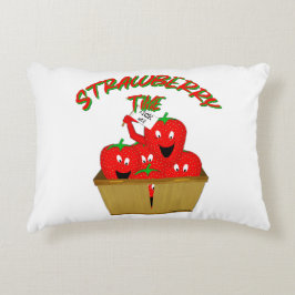 Erdbeerzeit! Dekokissen