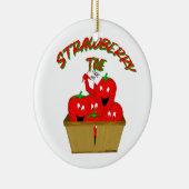 Erdbeerzeit! Keramik Ornament (Rechts)