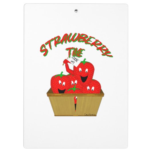 Erdbeerzeit! Klemmbrett (Rückseite)