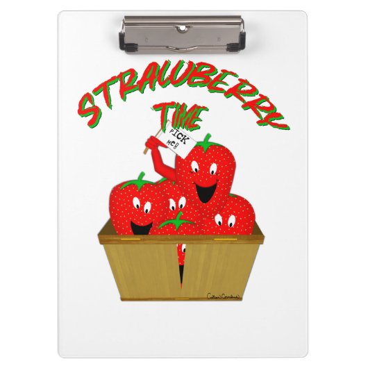 Erdbeerzeit! Klemmbrett (Vorderseite)