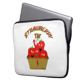 Erdbeerzeit! Laptopschutzhülle (Vorderseite Links)