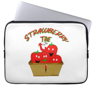 Erdbeerzeit! Laptopschutzhülle