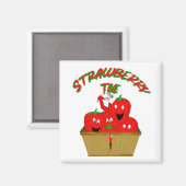 Erdbeerzeit! Magnet (Vorderseite/Rückseite)