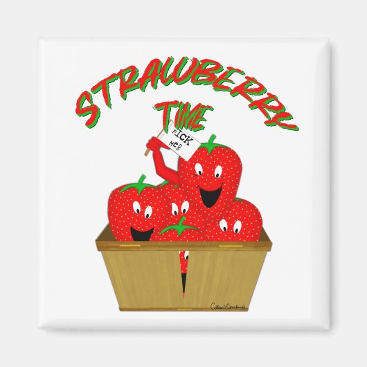 Erdbeerzeit! Magnet (Vorne)