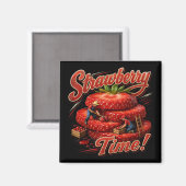 Erdbeerzeit! Magnet (Vorderseite/Rückseite)