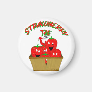 Erdbeerzeit! Magnet