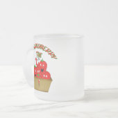 Erdbeerzeit! Mattglastasse (Vorderseite Links)