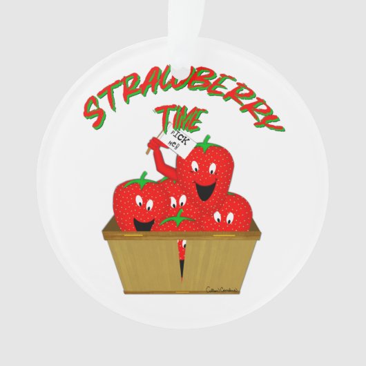 Erdbeerzeit! Ornament (Vorderseite)