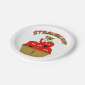 Erdbeerzeit! Pappteller (Schrägansicht)