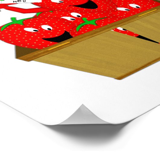 Erdbeerzeit! Poster (Ecke)