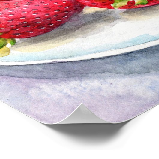 Erdbeerzeit Poster (Ecke)