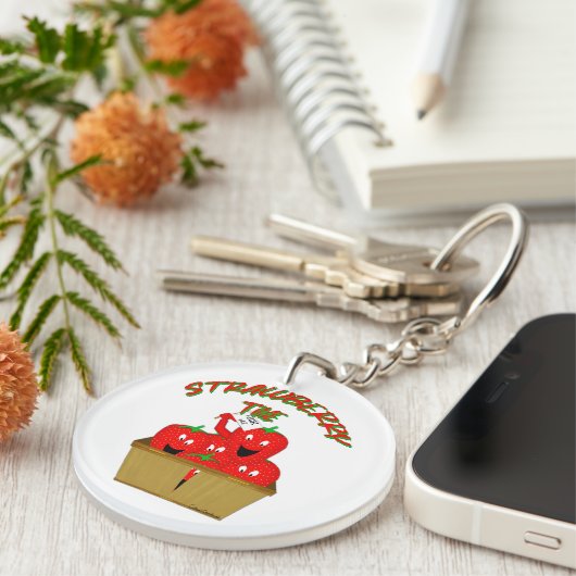 Erdbeerzeit! Schlüsselanhänger (Vorderseite rechts)