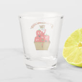 Erdbeerzeit! Schnapsglas (Rückseite)