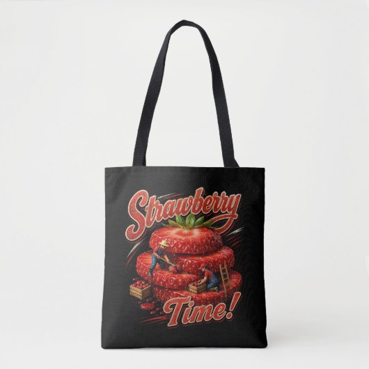 Erdbeerzeit! Tasche (Vorderseite)
