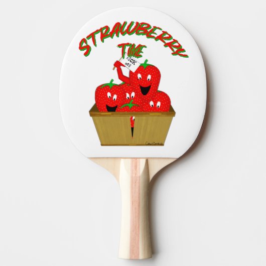 Erdbeerzeit! Tischtennis Schläger (Vorderseite)