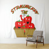 Erdbeerzeit! Wandteppich (Beispiel (Horizontal))