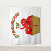 Erdbeerzeit! Wandteppich (Vorderseite)