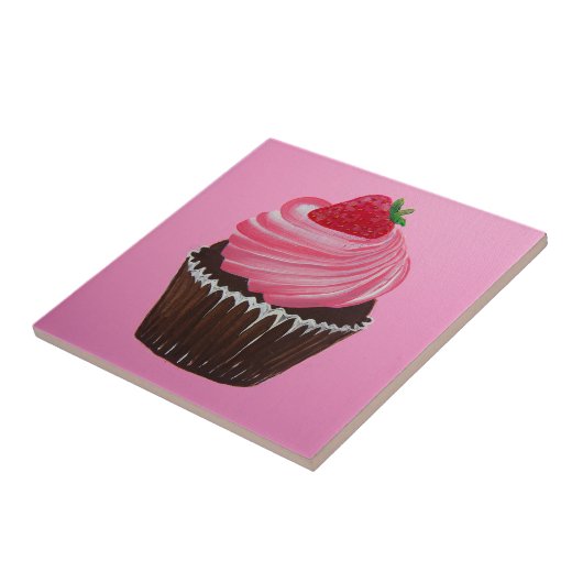 Erdbeerzucker Fliese (Seite)