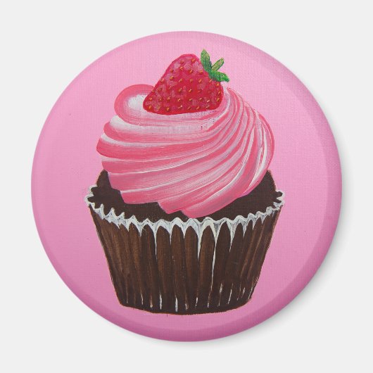 Erdbeerzucker Magnet (Vorne)