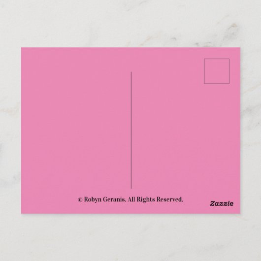 Erdbeerzucker Postkarte (Rückseite)