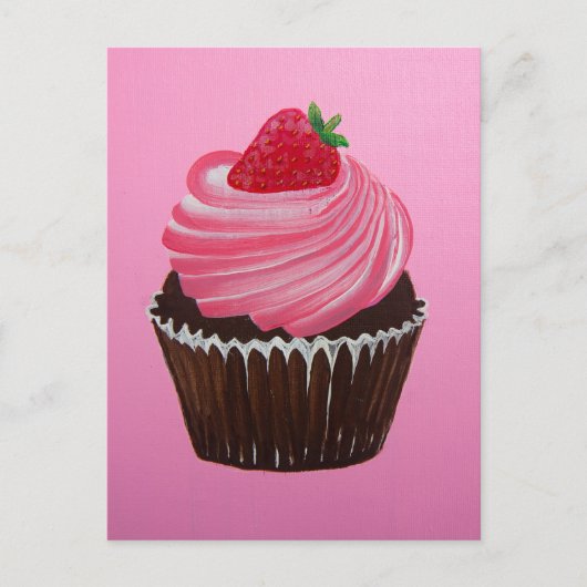 Erdbeerzucker Postkarte (Vorderseite)