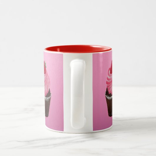 Erdbeerzucker Zweifarbige Tasse (Henkel)