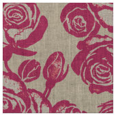 Erdbere Rose Pink Stoff (Nahaufnahme)