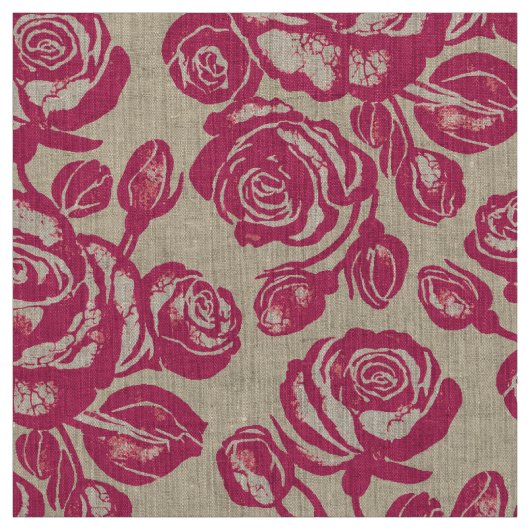 Erdbere Rose Pink Stoff (Muster)