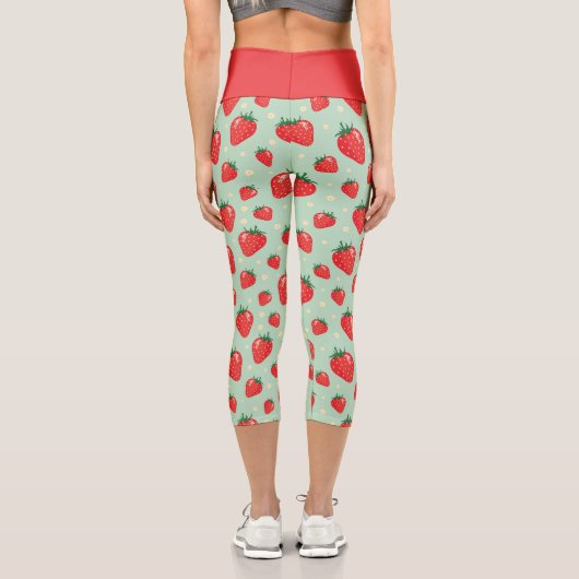 Erdberry Mint Summer Capri Leggings (Rückseite)