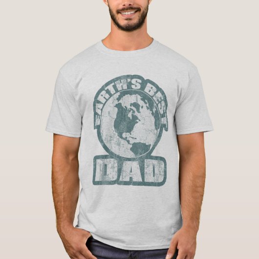 Erdbestes Vater-Blau T-Shirt (Vorderseite)