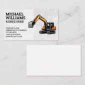 Erdbewegung | Baufahrzeug Visitenkarte (Vorne/Hinten)