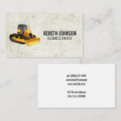 Erdbewegung | Baufahrzeug Visitenkarte (Vorne/Hinten)