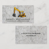 Erdbewegung | Baufahrzeug Visitenkarte (Vorne/Hinten)
