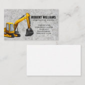 Erdbewegung | Baumaschinen Terminkarte (Vorne/Hinten)