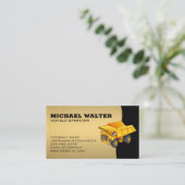 Erdbewegung | Großbaufahrzeug Visitenkarte (Stehend Vorderseite)