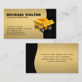 Erdbewegung | Großbaufahrzeug Visitenkarte (Vorne/Hinten)