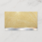 Erdbewegung | Holzmetall Visitenkarte (Rückseite)