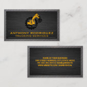 Erdbewegung | Konstruktionslogo Visitenkarte (Vorne/Hinten)